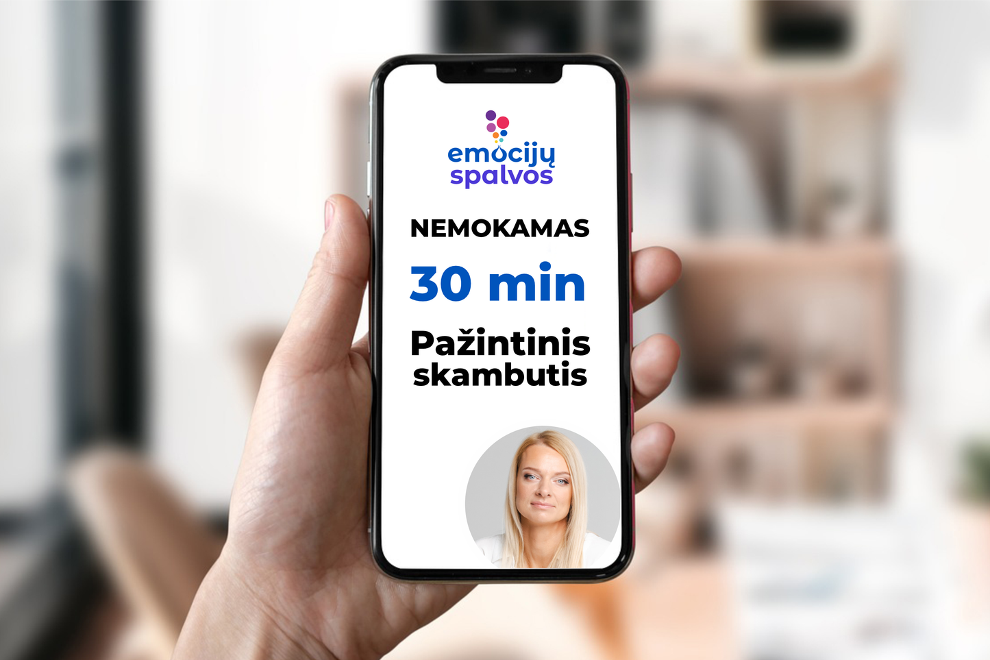 30 minučių nemokama pažintinė konsultacija: Emocijų paleidimo technika